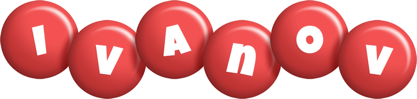 Ivanov candy-red logo