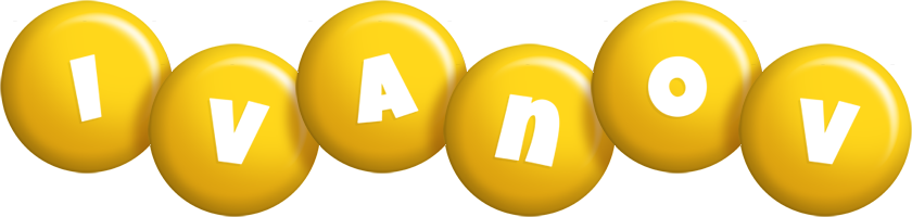 Ivanov candy-yellow logo