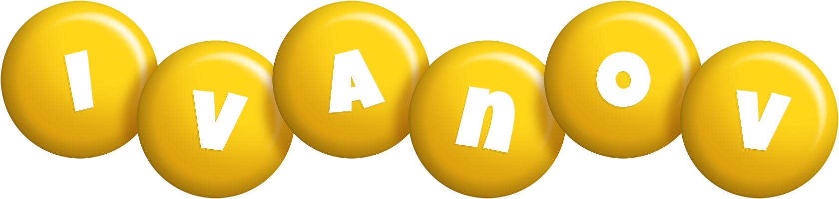 Ivanov candy-yellow logo