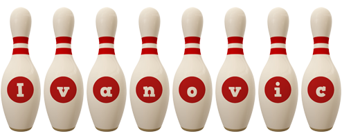 Ivanovic bowling-pin logo
