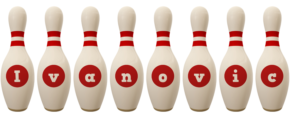 Ivanovic bowling-pin logo