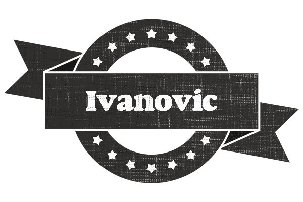 Ivanovic grunge logo