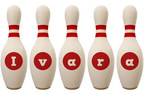 Ivara bowling-pin logo