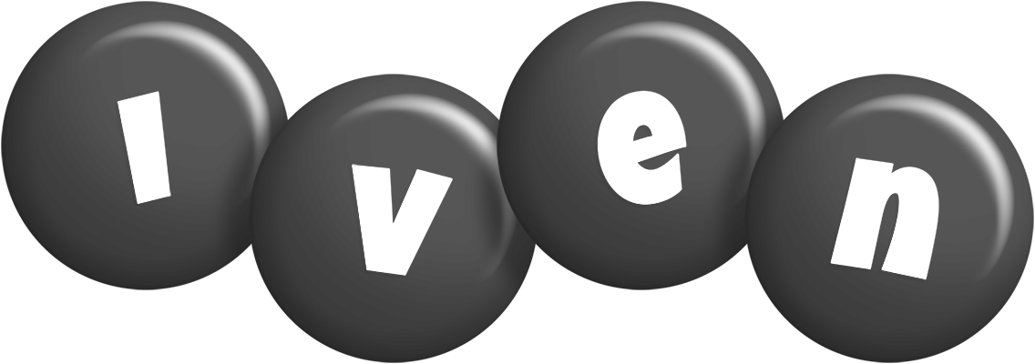 Iven candy-black logo