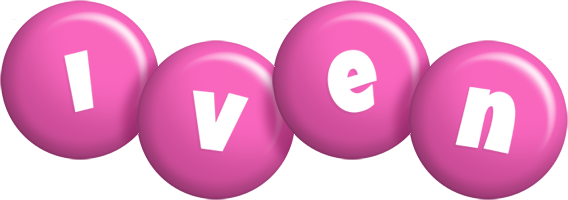 Iven candy-pink logo
