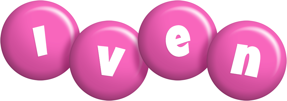 Iven candy-pink logo
