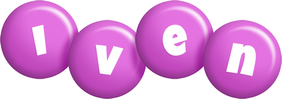Iven candy-purple logo