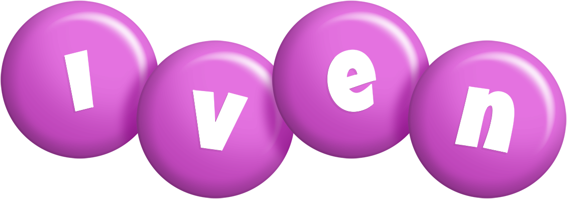 Iven candy-purple logo