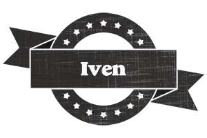 Iven grunge logo