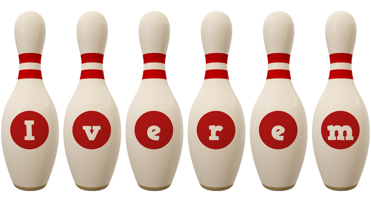 Iverem bowling-pin logo