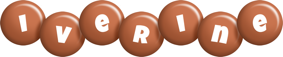 Iverine candy-brown logo