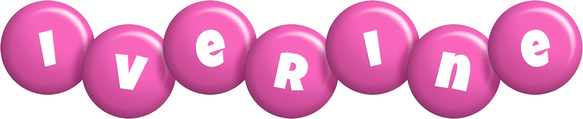 Iverine candy-pink logo