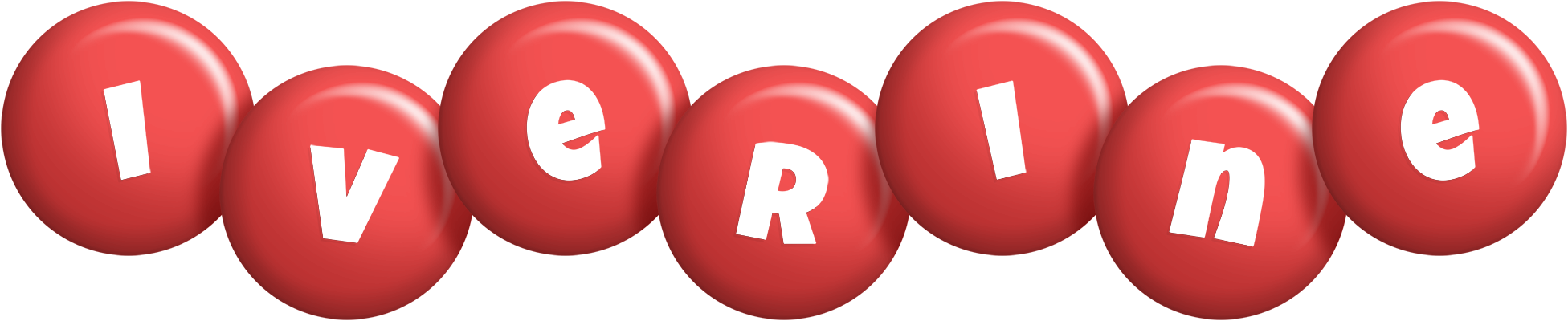 Iverine candy-red logo