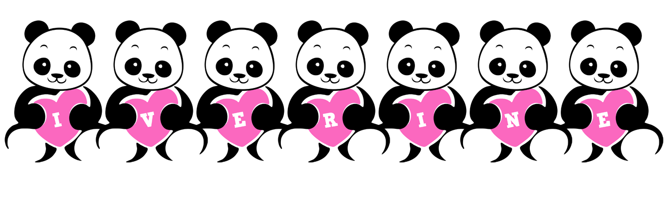 Iverine love-panda logo
