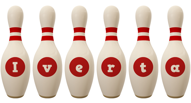 Iverta bowling-pin logo