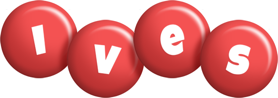 Ives candy-red logo