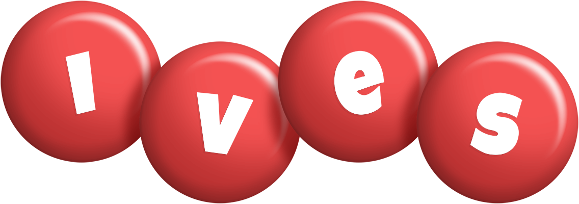 Ives candy-red logo