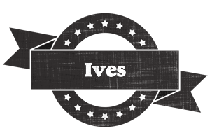 Ives grunge logo