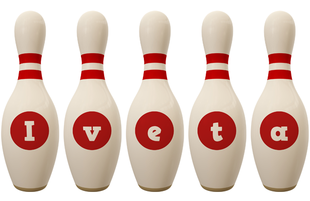 Iveta bowling-pin logo