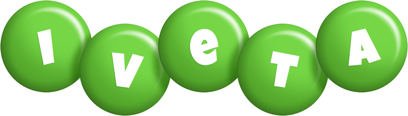 Iveta candy-green logo