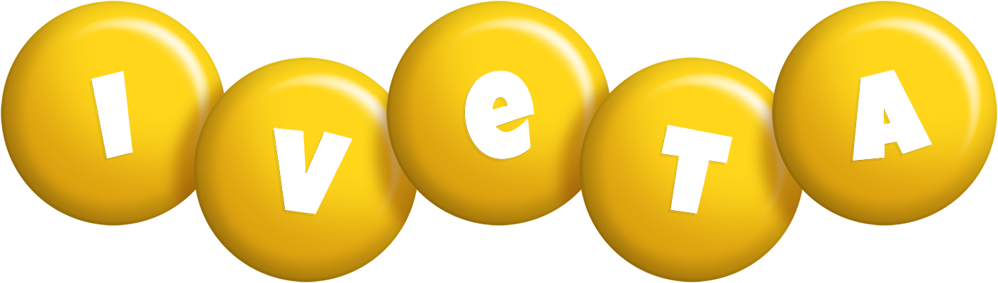 Iveta candy-yellow logo