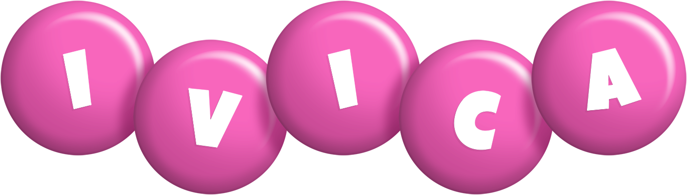 Ivica candy-pink logo
