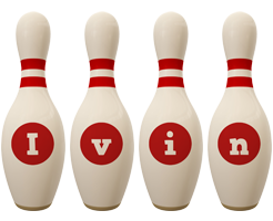 Ivin bowling-pin logo