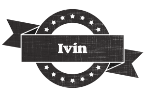 Ivin grunge logo