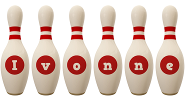 Ivonne bowling-pin logo