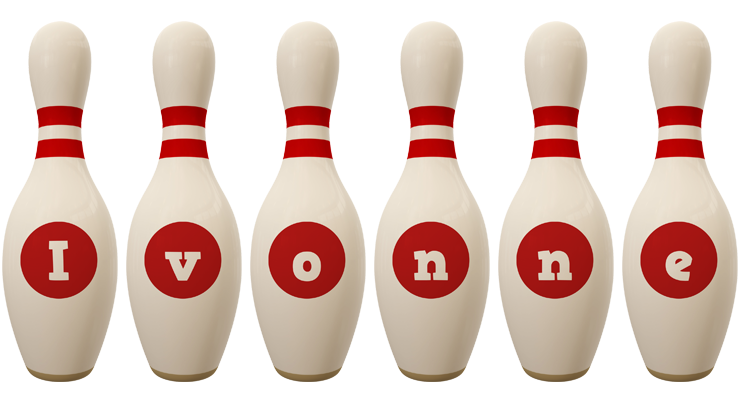 Ivonne bowling-pin logo