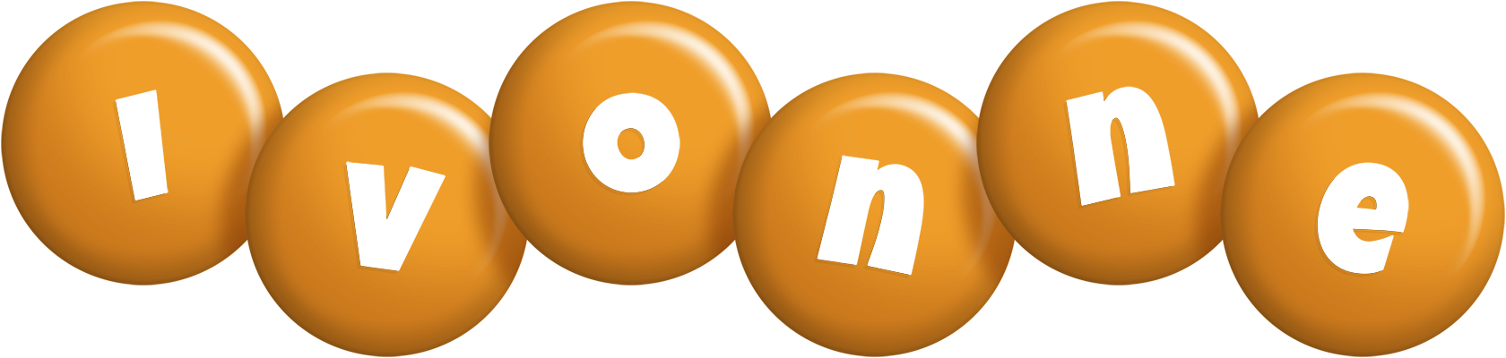 Ivonne candy-orange logo