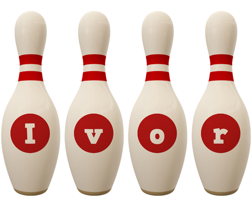 Ivor bowling-pin logo