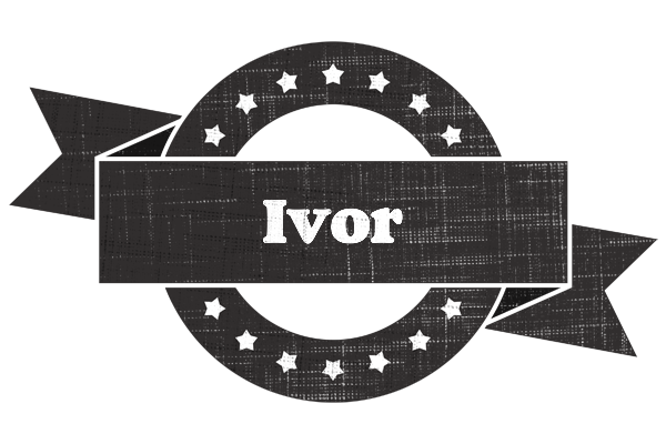 Ivor grunge logo