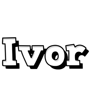 Ivor snowing logo