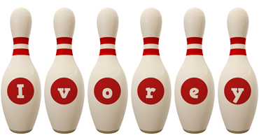 Ivorey bowling-pin logo