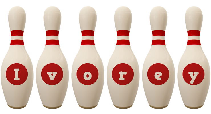 Ivorey bowling-pin logo
