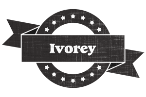 Ivorey grunge logo