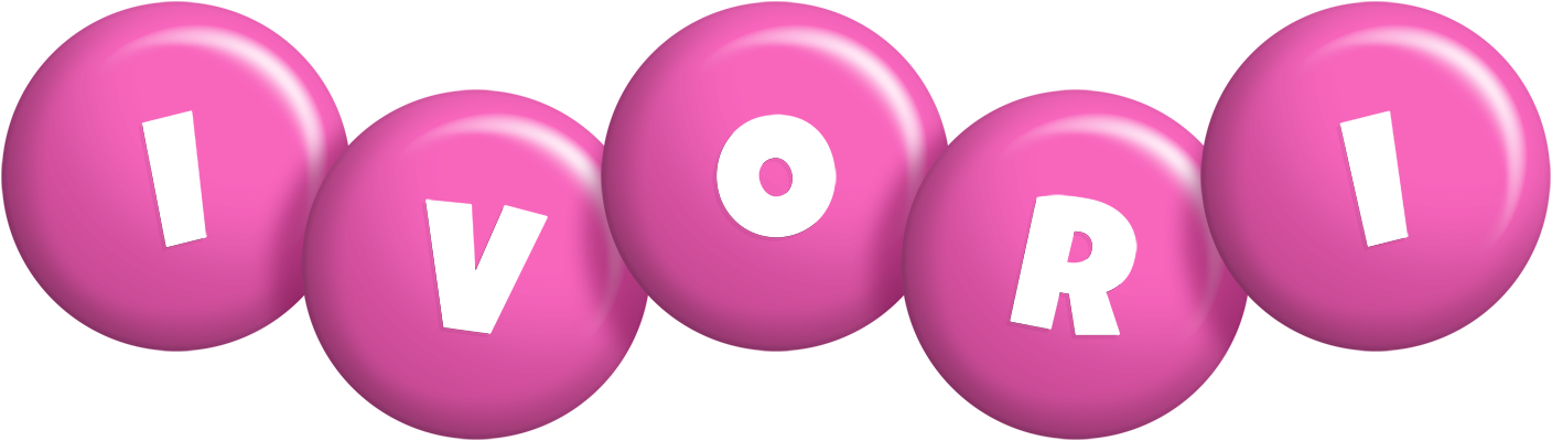 Ivori candy-pink logo