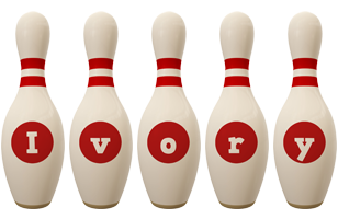 Ivory bowling-pin logo