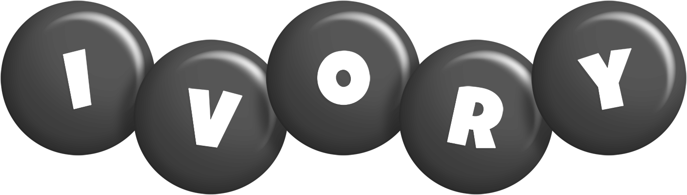 Ivory candy-black logo