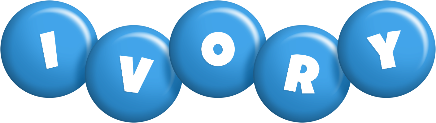 Ivory candy-blue logo