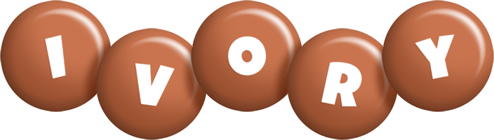 Ivory candy-brown logo