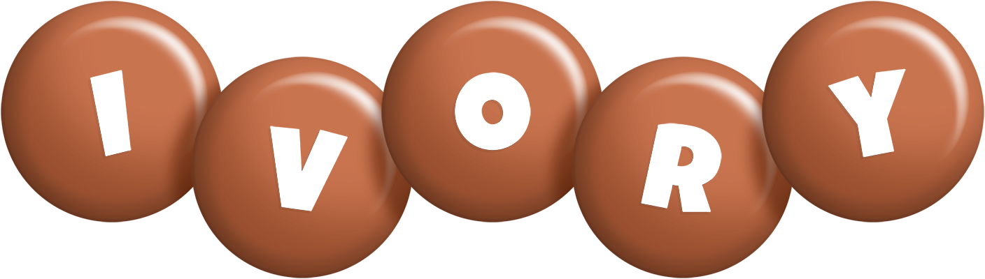 Ivory candy-brown logo