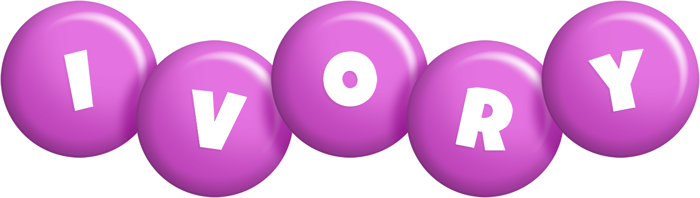 Ivory candy-purple logo