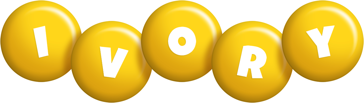 Ivory candy-yellow logo