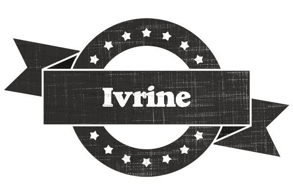 Ivrine grunge logo