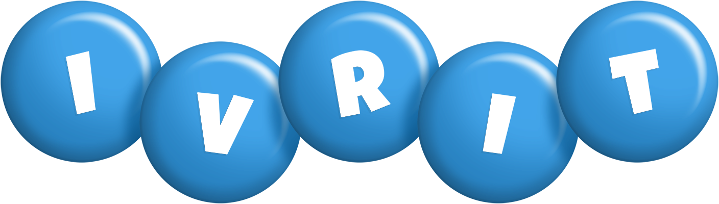 Ivrit candy-blue logo