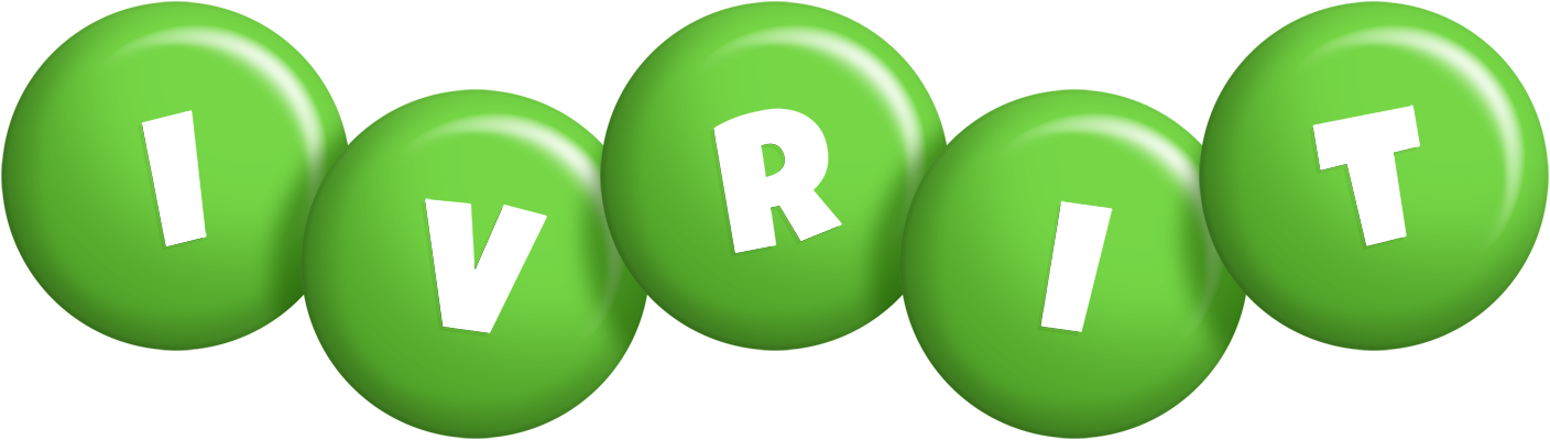 Ivrit candy-green logo
