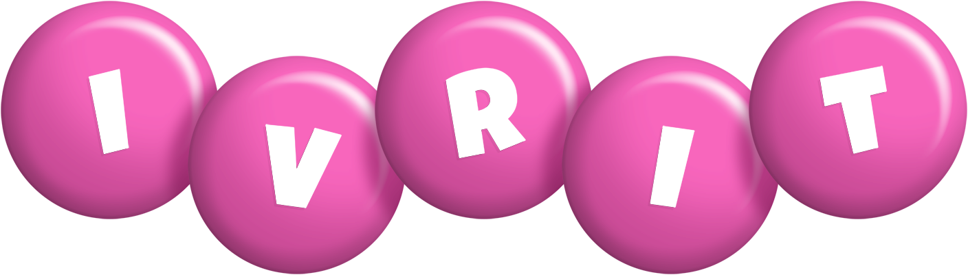 Ivrit candy-pink logo