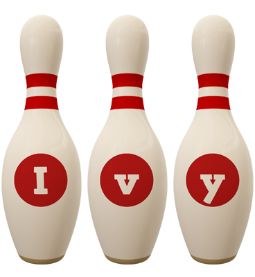 Ivy bowling-pin logo